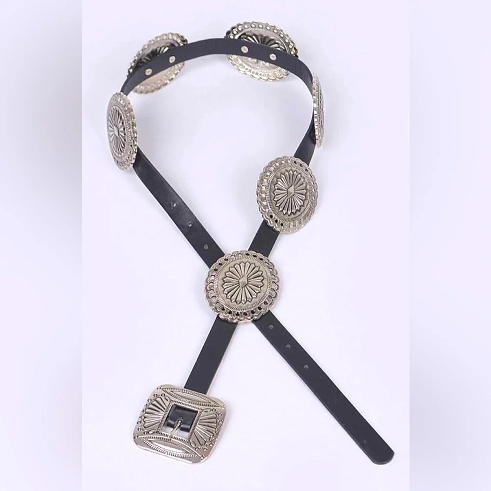 Western Adjustable Chain Statement Belt